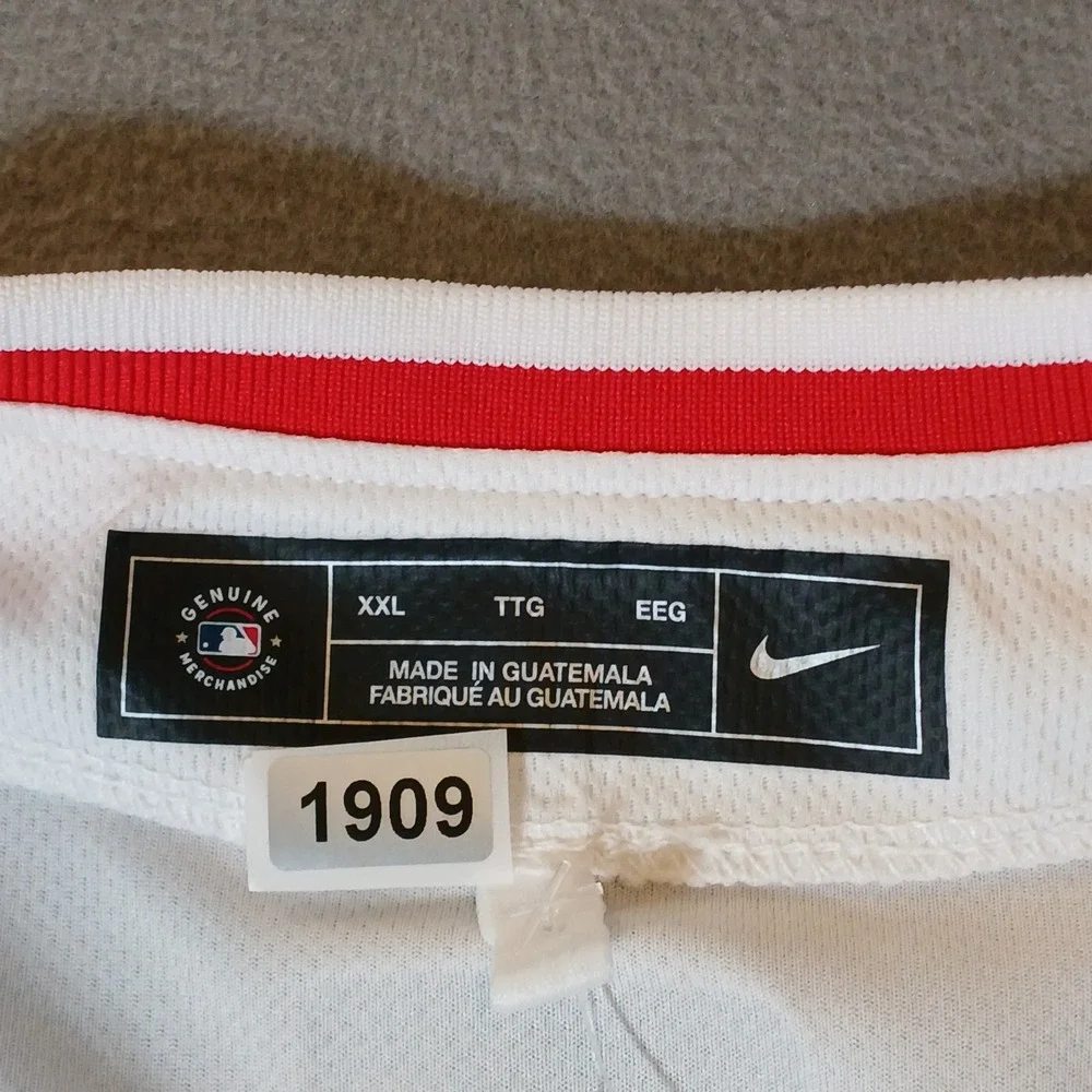 Nike Los Angeles Anaheim Angels Baseball Jersey Mens XXL White MLB Blank Back